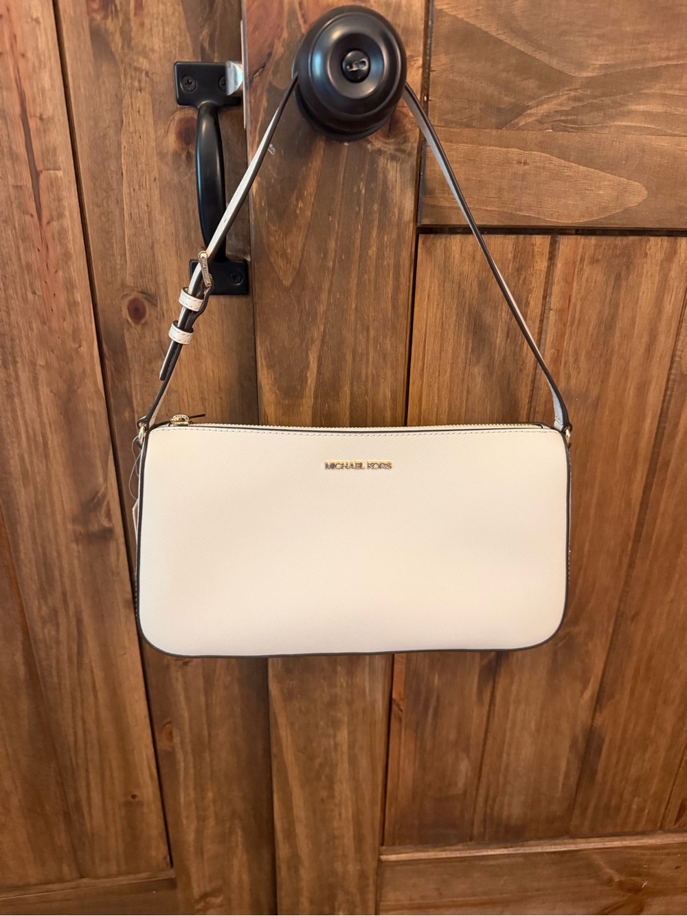 MICHAEL KORS jet set light cream handbag new with tags